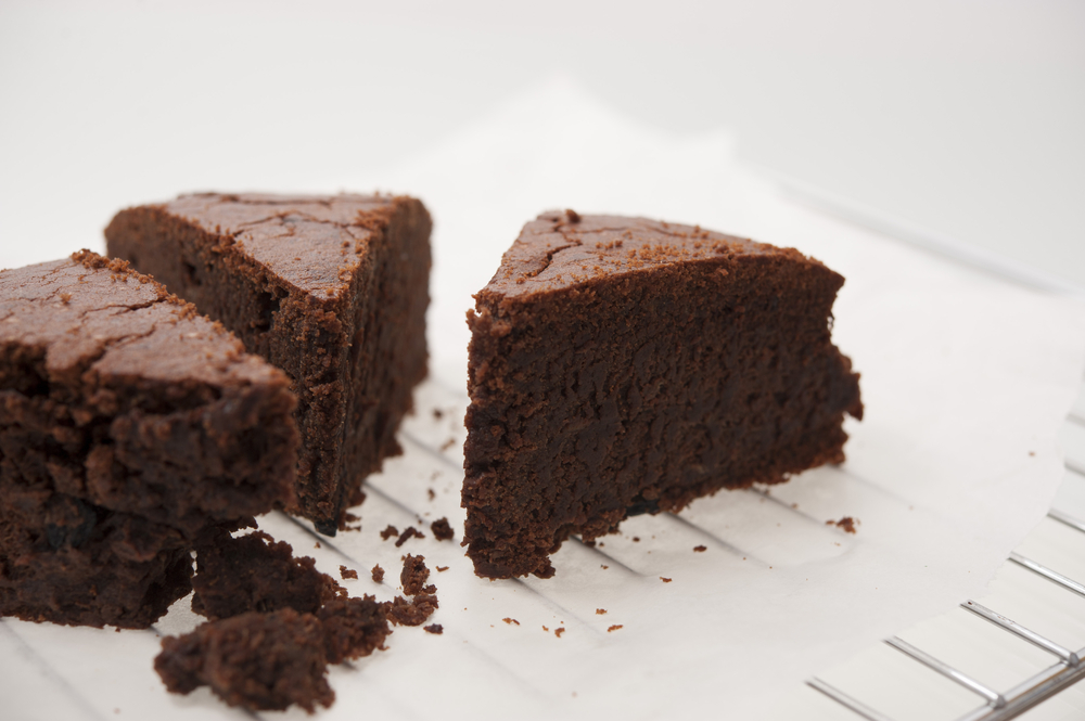 Part de gâteau au chocolat